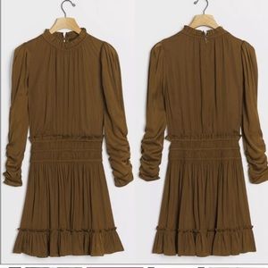 Anthro current air Serena pleated mini dress / Med/